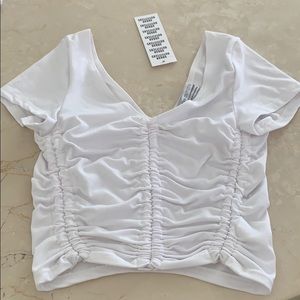 Urban outfitters white crop top